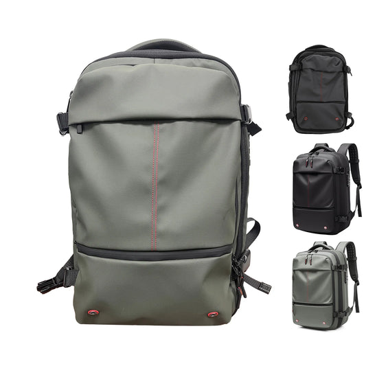 Travel Backpack 19 Inch Large Capacity Stylish Casual Waterproof Men Expandable Travel Backpack with Vacuum Pump for Travel Busi